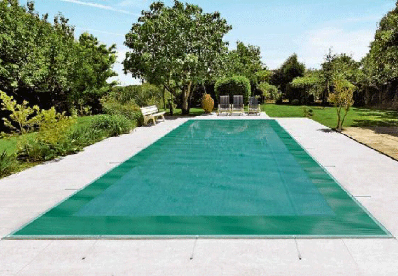 Poolabdeckungen-Bieri-Schutznetz Rete di protezione per piscina, sicura e resistente agli agenti atmosferici