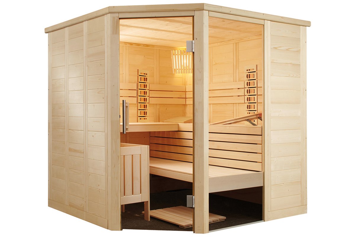 Cabina Sauna con stufa finlandese e infrarosso