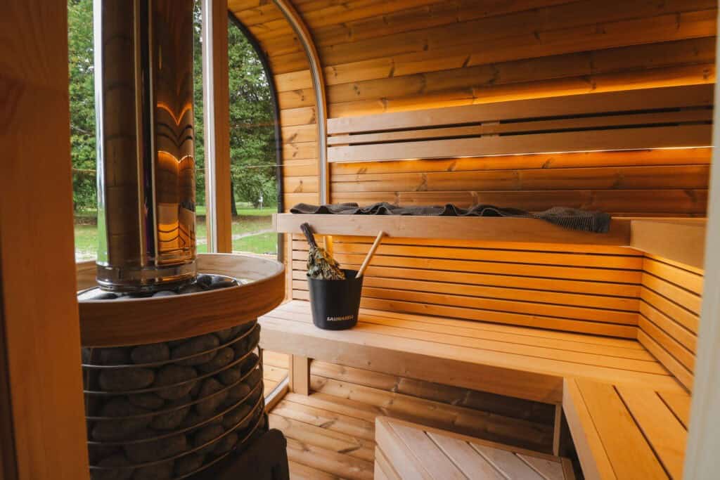 Sauna Outdoor Round Cube