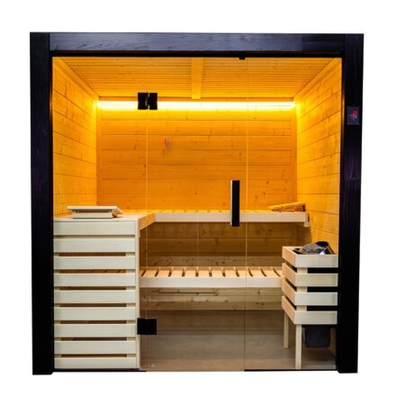 Sauna Family La sauna modello Family di Harvia è progettata per offrire benessere e relax a tutta la famiglia. Con spazi ottimizzati e materiali di alta qualità, questa sauna garantisce un’esperienza confortevole e sicura per grandi e piccoli. Grazie al design moderno e funzionale, si integra facilmente in qualsiasi ambiente, trasformando ogni momento in un’occasione speciale di relax. Scegli il modello Family di Harvia per creare ricordi indimenticabili con i tuoi cari, all’insegna del calore e della tradizione finlandese.