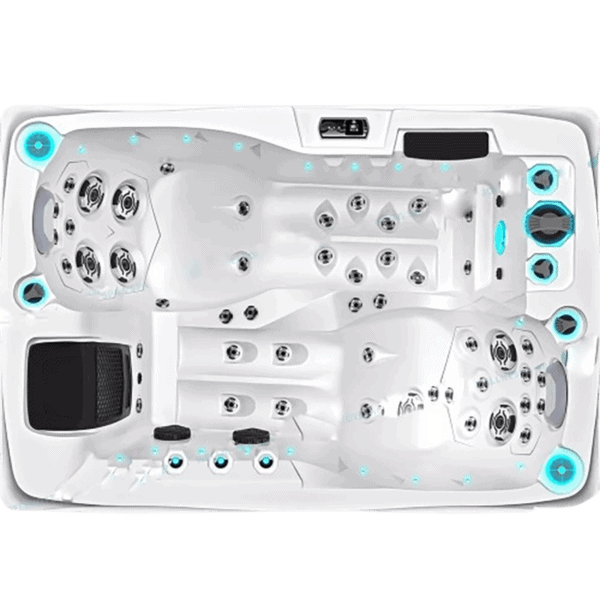 Relax e Stile: Vasca Idromassaggio per 2 Un tocco di eleganza bianca per i tuoi momenti di benessere. Progettata per accogliere due persone, offre un’esperienza intima e rigenerante direttamente a casa tua. Perfetta per ambienti moderni e raffinati!