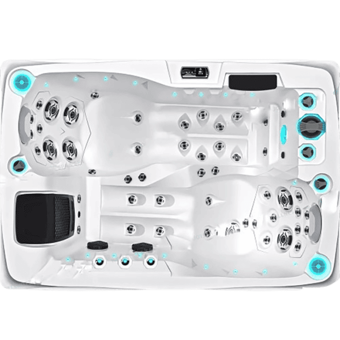 Relax e Stile: Vasca Idromassaggio per 2 Un tocco di eleganza bianca per i tuoi momenti di benessere. Progettata per accogliere due persone, offre un’esperienza intima e rigenerante direttamente a casa tua. Perfetta per ambienti moderni e raffinati!