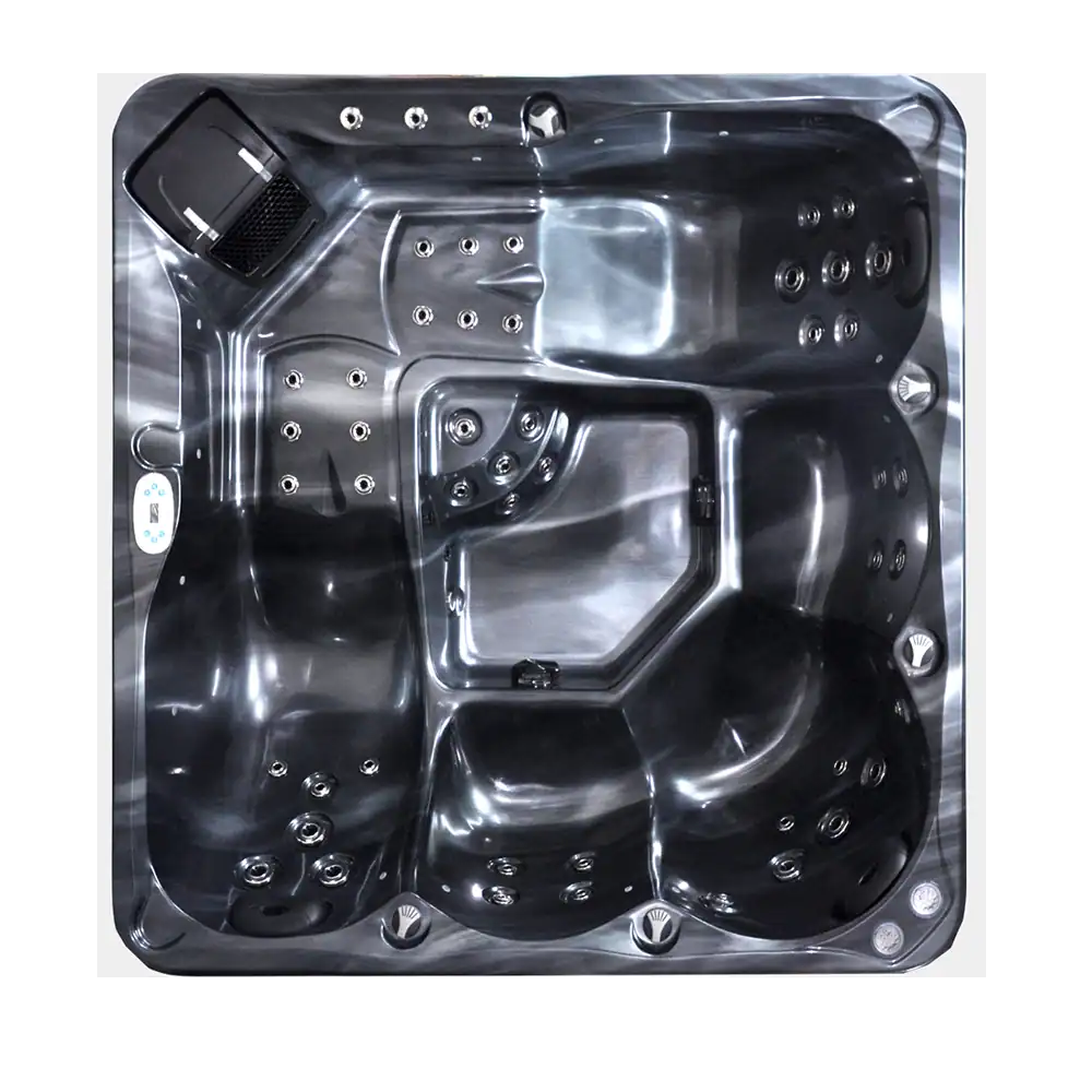 AAAA Relax spa jacuzzi, jacuzzi interrato con idromassaggio e luci LED, ideale per il benessere e il relax. Perfetto per ogni spazio wellness all'aperto o al chiuso.