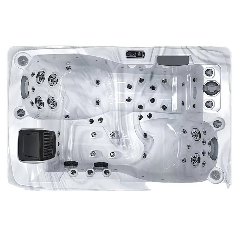 Whirlpool Montagu per esterni con sedute ergonomiche e getti idromassaggio regolabili