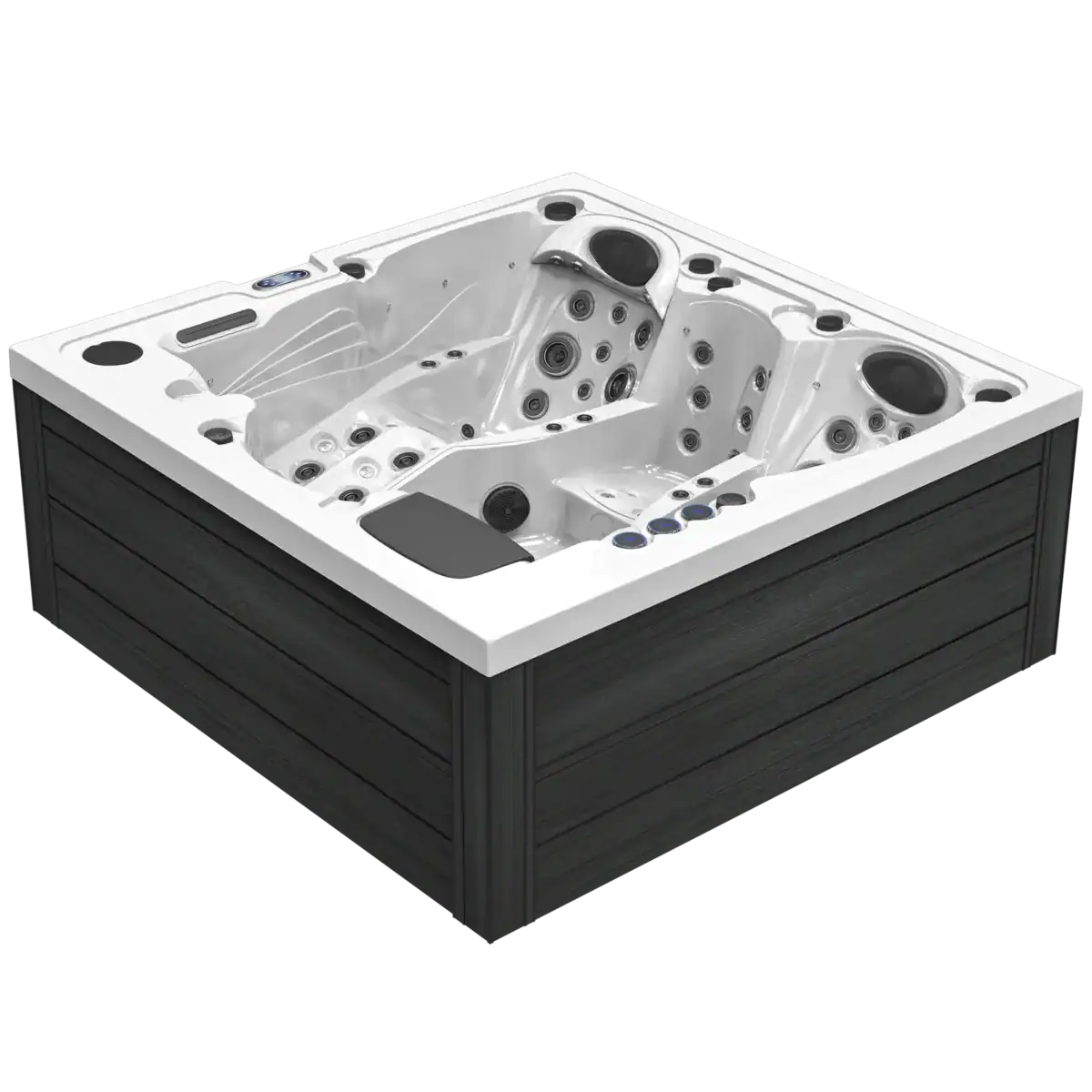 Idromassaggio Kayla 4 posti full optional – Atec Pool Idromassaggio Kayla 4 posti full optional con chaise longue e sedute ergonomiche Atec Pool