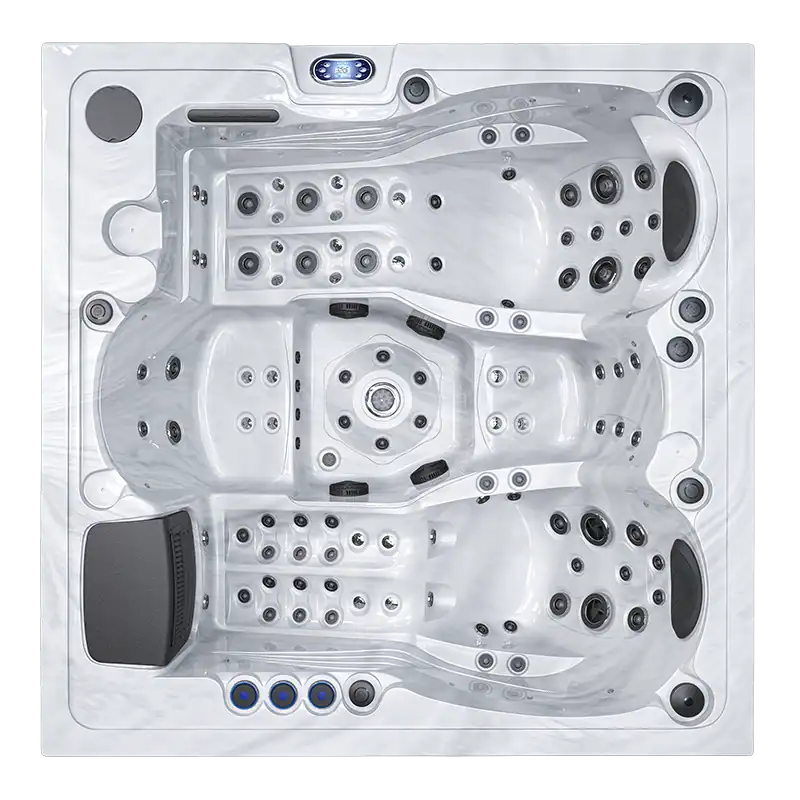 Idromassaggio Kayla 4 posti full optional – Atec Pool Idromassaggio Kayla 4 posti full optional con chaise longue e sedute ergonomiche Atec Pool