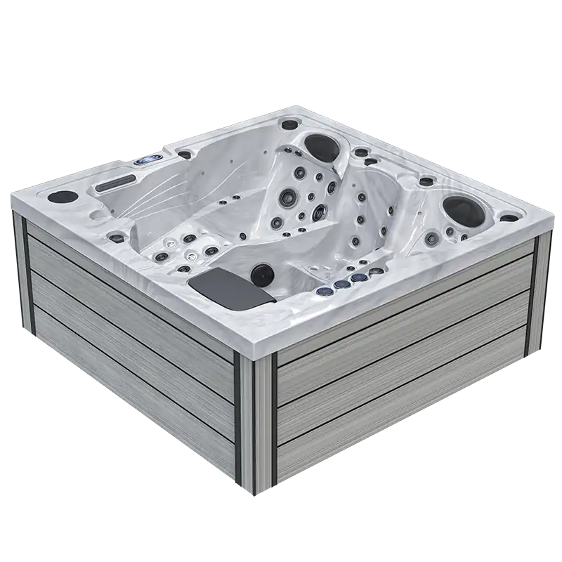 Idromassaggio Kayla 4 posti full optional – Atec Pool Idromassaggio Kayla 4 posti full optional con chaise longue e sedute ergonomiche Atec Pool