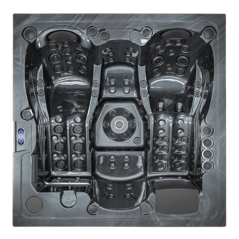 Idromassaggio Kayla 4 posti full optional – Atec Pool Idromassaggio Kayla 4 posti full optional con chaise longue e sedute ergonomiche Atec Pool