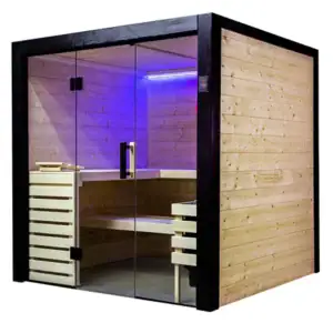 Sauna Family La sauna modello Family di Harvia è progettata per offrire benessere e relax a tutta la famiglia. Con spazi ottimizzati e materiali di alta qualità, questa sauna garantisce un’esperienza confortevole e sicura per grandi e piccoli. Grazie al design moderno e funzionale, si integra facilmente in qualsiasi ambiente, trasformando ogni momento in un’occasione speciale di relax. Scegli il modello Family di Harvia per creare ricordi indimenticabili con i tuoi cari, all’insegna del calore e della tradizione finlandese.